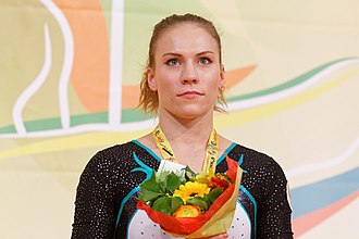 Ksenia Afanasyeva, Russian gymnast at 5'5